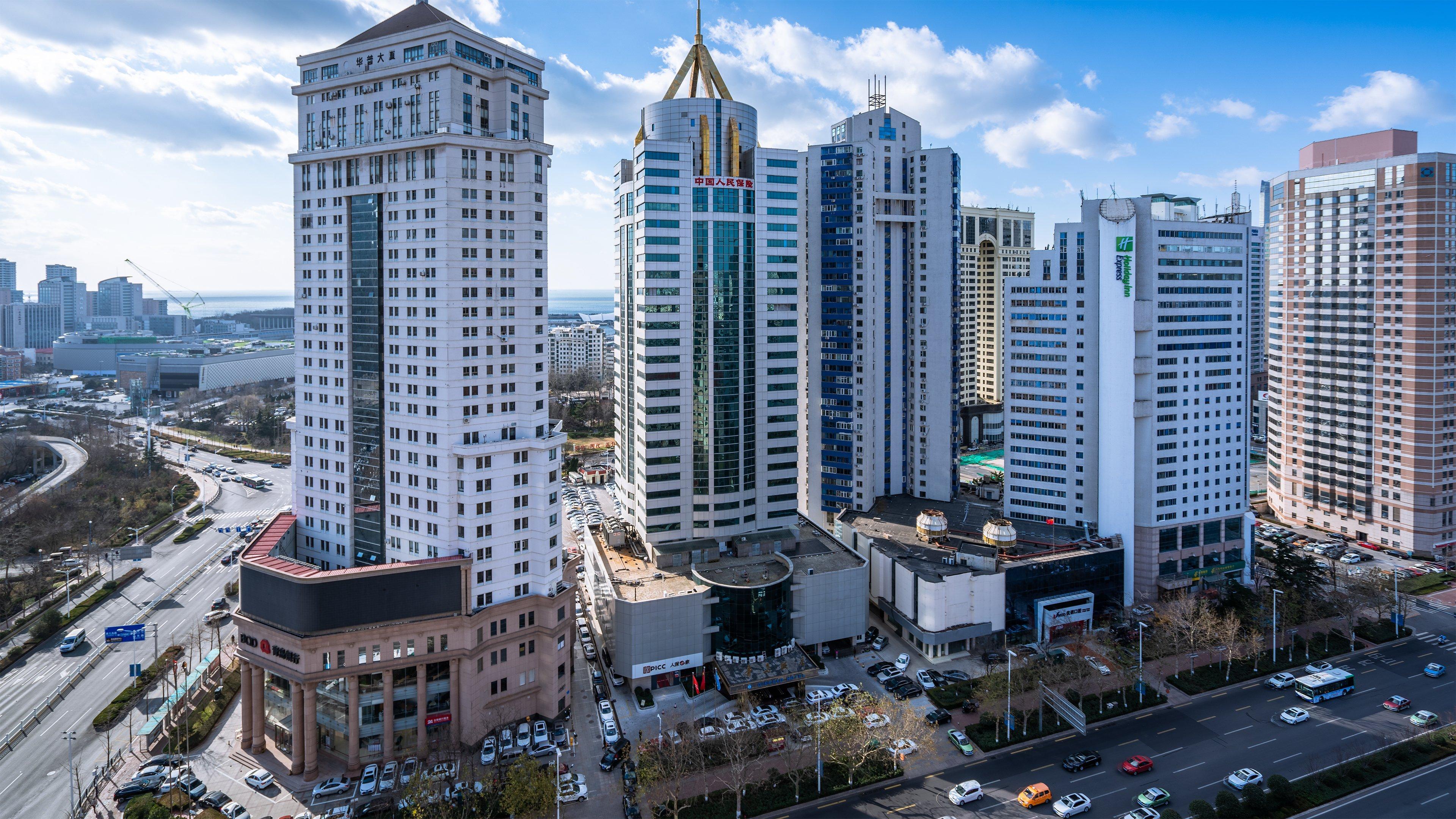 Holiday Inn Express Qingdao City Center By Ihg Exterior foto